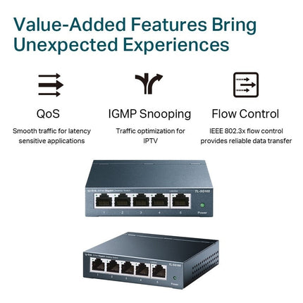 TP-Link 5 Port Gigabit Desktop Switch Metal