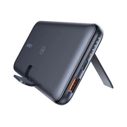 Aukey 10000mAh Wireless Charging Power Bank, 18W PD Fast Charging - Black