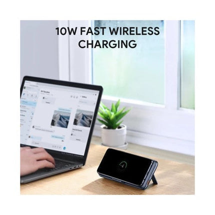 Aukey 10000mAh Wireless Charging Power Bank, 18W PD Fast Charging - Black