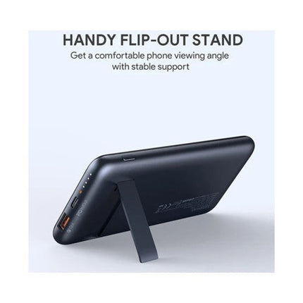 Aukey 10000mAh Wireless Charging Power Bank, 18W PD Fast Charging - Black