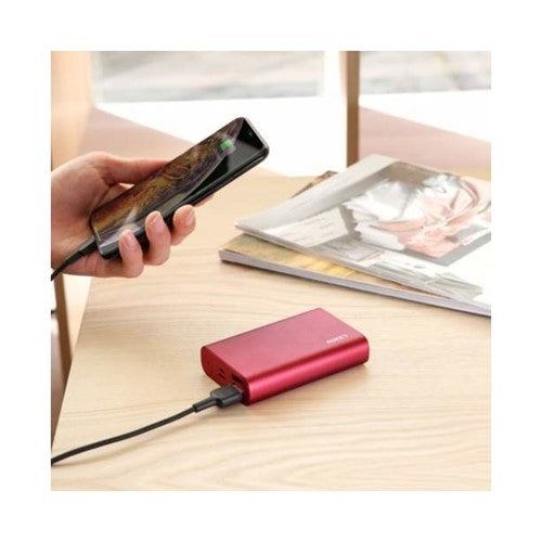 Aukey 10000mAh USB-C Power Bank with Quick Charge 3.0 &amp; Power Delivery - Red