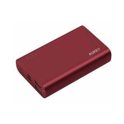 Aukey 10000mAh USB-C Power Bank with Quick Charge 3.0 &amp; Power Delivery - Red
