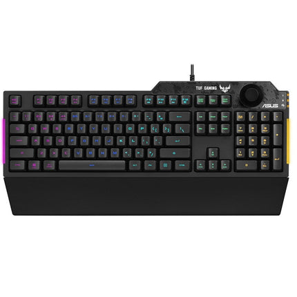 Asus RA04 TUF Gaming K1 RGB Wired Gaming Keyboard, Arabic - Black