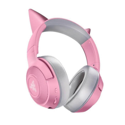 Razer Kraken BT Kitty Edition Wireless Bluetooth Gaming Headset with Chroma RGB - Quartz Pink