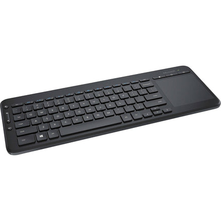 Microsoft Wireless All-In-One Media Keyboard Built in Multi-TouchPad, Comfortable Use - Black
