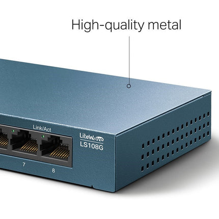 TP-Link LS108G 8 Port Gigabit Desktop Switch Metal