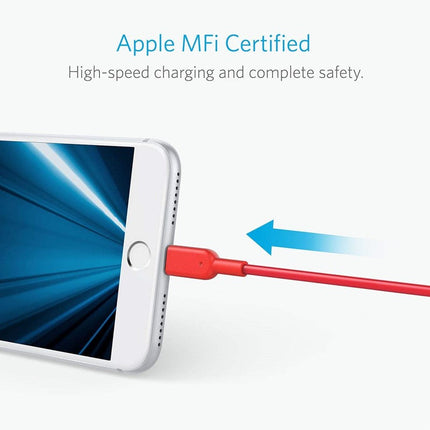 Anker PowerLine II Lightning Cable, MFi Certified (0.9m /3ft) C89, Black