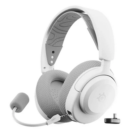 Steel Series Arctis Nova 3P Wireless Gaming Headset for PlayStation, PC, Xbox, Switch, VR, Mobile - White