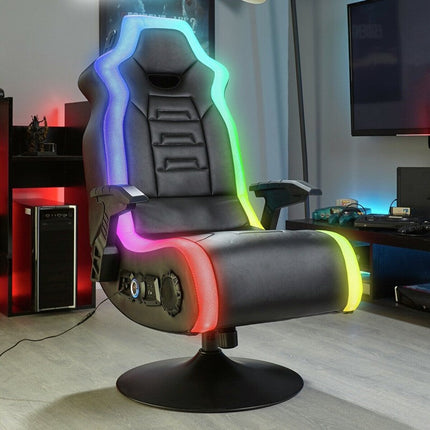 X-Rocker Monsoon RGB 4.1 Stereo Audio Gaming Chair with Vibrant LED