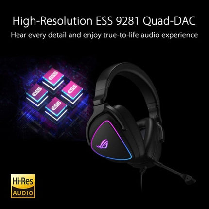 Asus ROG Delta S USB-C Wired Gaming Headset for PC, PS5, PS4 & Switch - Black