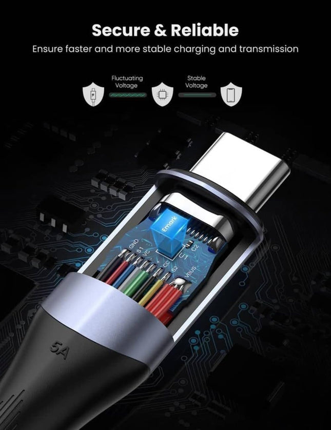 Ugreen USB-C to USB-C 140 W USB 3.2 Gen2 10 Gbps Charger Cable (1 M)