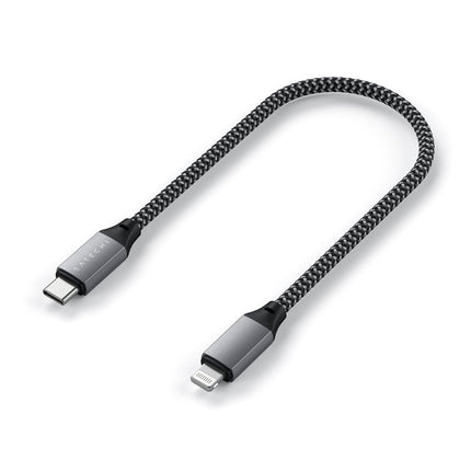 Satechi USB C to Lightning Cable 10" - Space Grey