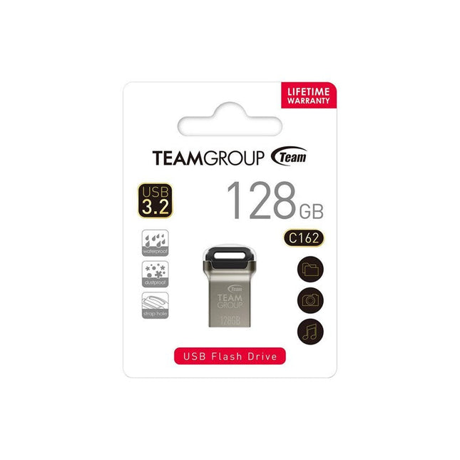 Teamgroup T-Force 128GB C162 USB 3.2 Gen 1 Flash Drive, 3 Years Warranty