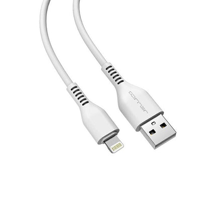 Jellico KDS-30 Cable, Fast Charging 3.1A USB Type A (Male) to Lightning, 1 M - White