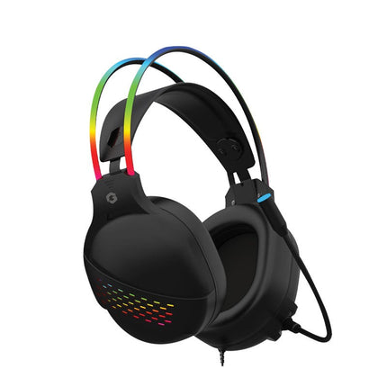 Gameon GO-711 RGB Gaming Headset With Detachable Mic - Black