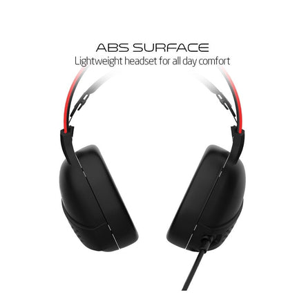Gameon GO-711 RGB Gaming Headset With Detachable Mic - Black