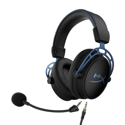 HyperX Cloud Alpha S, 7.1 Surround Sound Wired Gaming Headset for PC, PS5, PS4 - Blue