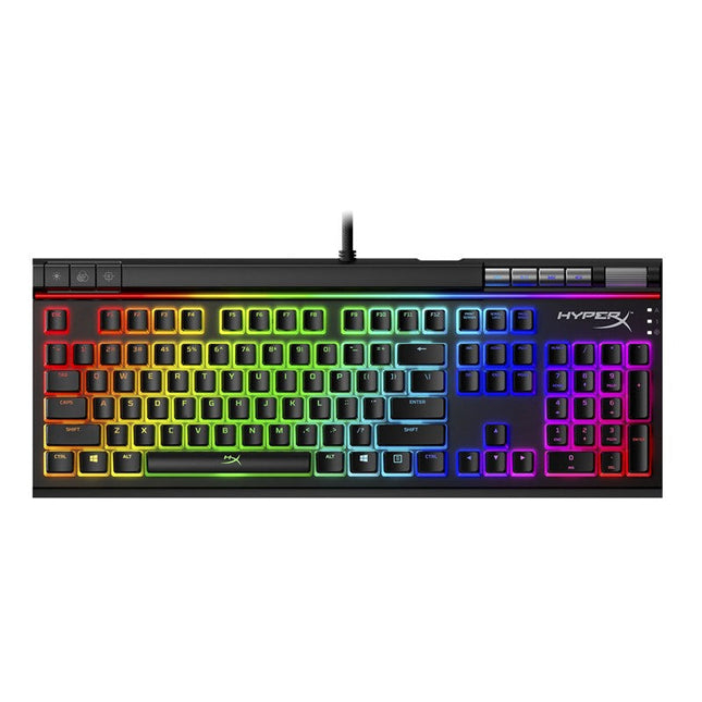 HyperX Alloy Elite 2 Mechanical Wired Gaming Keyboard, HX Red (US Layout) - Black