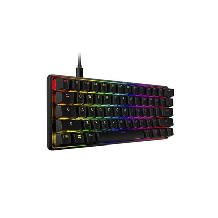 HyperX Alloy Origins 60 Mechanical RGB Wired Gaming Keyboard, HX Red (US Layout) - Black