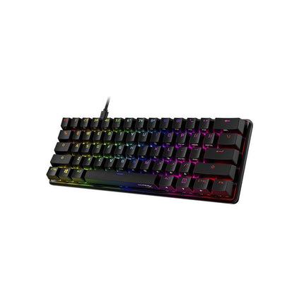 HyperX Alloy Origins 60 Mechanical RGB Wired Gaming Keyboard, HX Red (US Layout) - Black