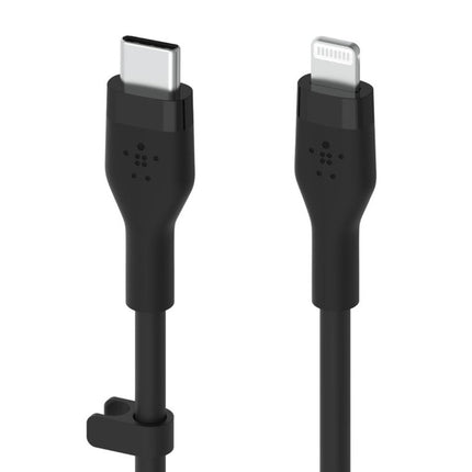 Belkin Soft Silicone Lightning To Type-C Cable, 1 Meter, Black