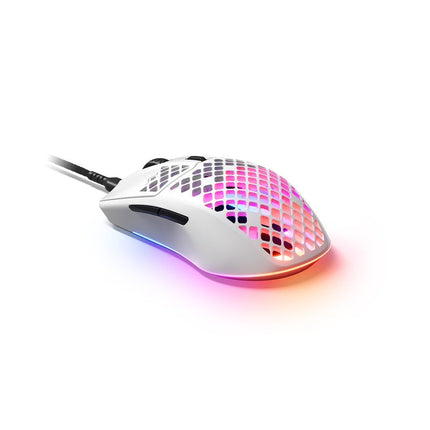 SteelSeries AEROX 3 (2022 Edition) RGB Wired Gaming Mouse - Snow