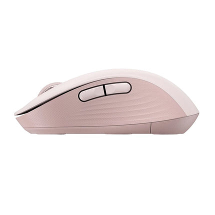Logitech Signature M650 Wireless Mouse, For Small to Medium Sized Hands, Silent Clicks, 5 Buttons, Bluetooth, Multi-Device Compatibility, 400 DPI Nominal Value, 10 M Range - Rose