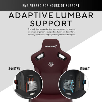 Andaseat Kaiser 3 Gaming Chair Large - Maroon
