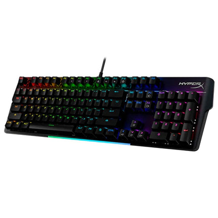 HyperX Alloy MKW100 RGB Wired Mechanical Gaming Keyboard, Red Switch (US) - Black