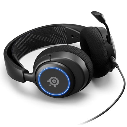 SteelSeries Arctis Nova 3  Wired RGB Gaming Headset, for PC, Playstation & Xbox, USB-C (USB-A adapter included), Black
