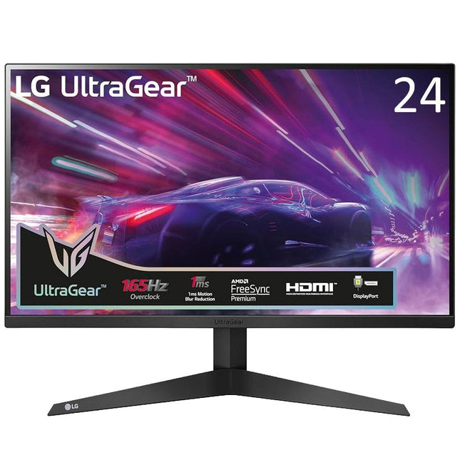 LG UltraGear 24" FHD, 1ms, 165Hz, AMD FreeSync Premium, Gaming Monitor - Black