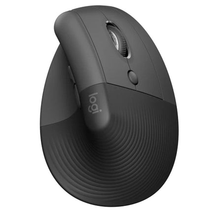 Logitech Lift Vertical Ergonomic Wireless & Bluetooth Mouse - Graphite