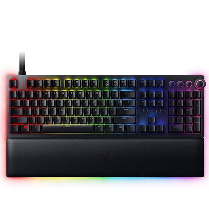 Razer Huntsman V2 Analog RGB Wired Gaming Keyboard with Analog Optical Switches (UK Layout) - Black