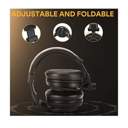 Maonocaster AU-MH601 Studio Monitoring Over Ear Headphone For Music, DJ & Podcast - Black
