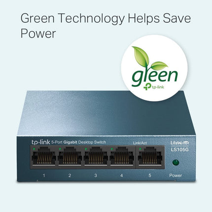 TP-Link TL-LS105G 5-Port Gigabit Desktop Switch
