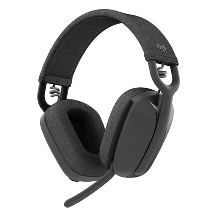Logitech Zone Vibe 100 Wireless Headset, 40mm Audio Drivers, Bluetooth Connectivity, Upto 30 M Range, Flip-to-Mute Noise-Canceling Mic, 20 Hr Battery Life, Memory Foam & Fabric Cushioning, USB-C