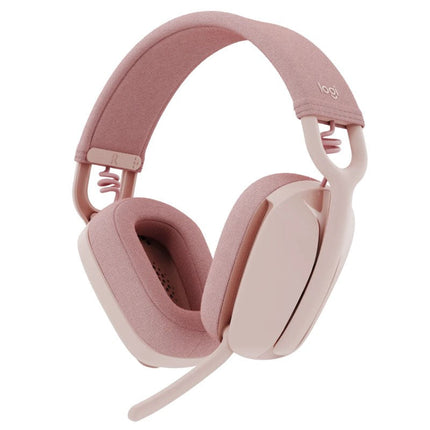 Logitech Zone Vibe 100 Wireless Headset, 40mm Audio Drivers, Bluetooth Connectivity, Upto 30 M Range, Flip-to-Mute Noise-Canceling Mic, 20 Hr Battery Life, Memory Foam & Fabric Cushioning, USB-C