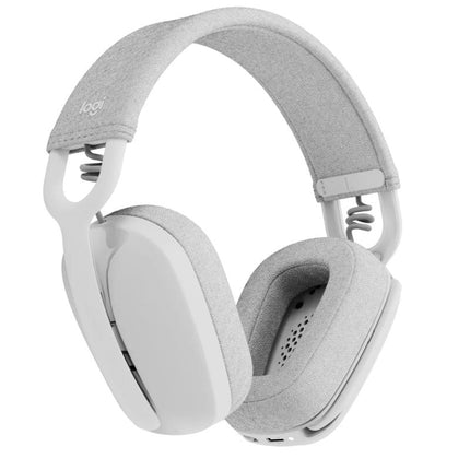 Logitech Zone Vibe 100 Wireless Headset, 40mm Audio Drivers, Bluetooth Connectivity, Upto 30 M Range, Flip-to-Mute Noise-Canceling Mic, 20 Hr Battery Life, Memory Foam & Fabric Cushioning, USB-C