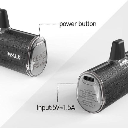 iWalk Link Me Plus Leather Coated Pocket Battery 4500mAh for iPhone