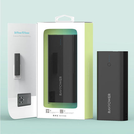 RAVPower RP-RP243 10000mAh 3-Ports With Power Bank UK Plug