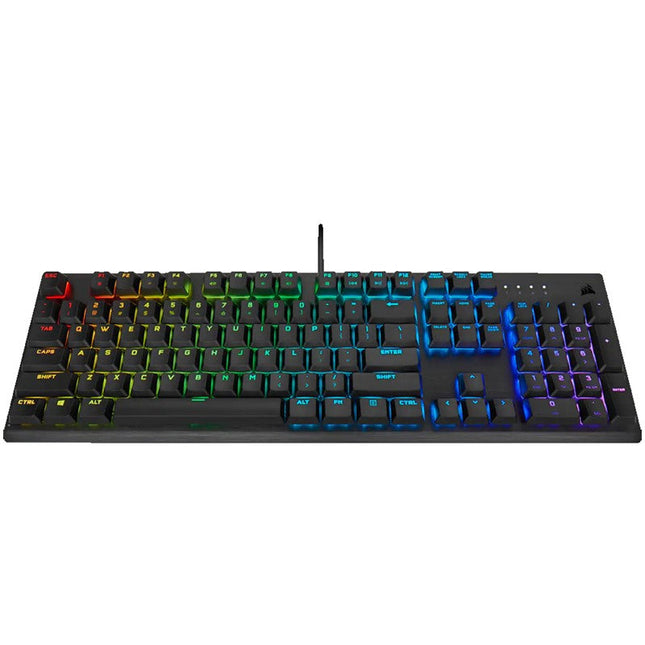 Corsair K60 PRO Low-Profile Wired RGB Mechanical Gaming Keyboard - Black