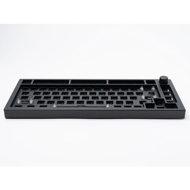 Glorious GMMK Pro Prebuilt, Lubed Fox Linear Switches, PBT Keycaps RGB Gaming Keyboard - Black