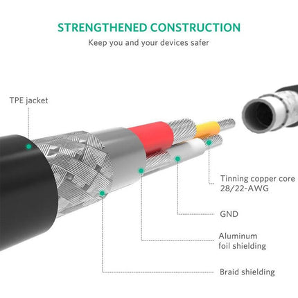 Ugreen Lightning To USB 2.0 A Male Cable 2M, Black