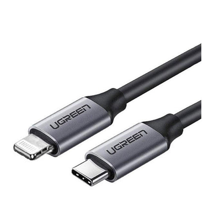 Ugreen USB-C To Lightning Cable Rubber 2M, Black