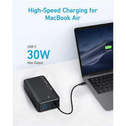 Anker Portable Charger, 347 Power Bank (PowerCore 40K), 40,000mAh 30 W Power Bank with USB-C High-Speed Charging