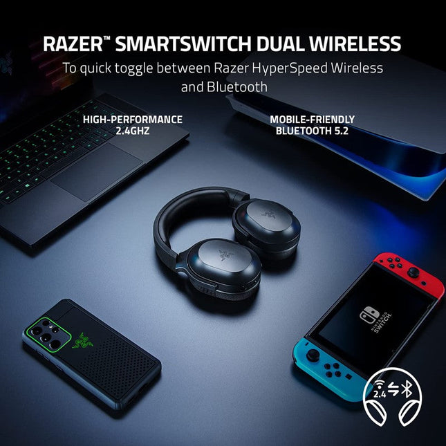 Razer Barracuda X Wireless Multi-platform Gaming and Mobile Headset - Black