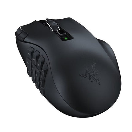 Razer Naga V2 HyperSpeed Ergonomic Wireless MMO Gaming Mouse with 19 Programmable Buttons - Black