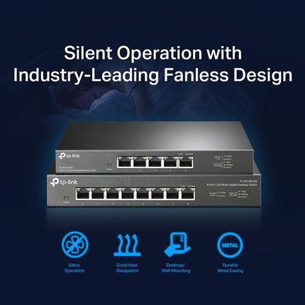 TP-Link 5-Port 2.5G Desktop Switch, Five 2.5 Gbps Ports, Super-Fast Connections, Plug and Play