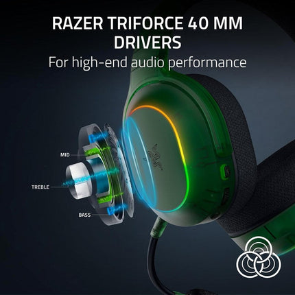 Razer Barracuda X Chroma Wireless Multi-Platform Gaming Headset for PC, Mac, PS4/PS5, Switch, Steam Deck and Mobile - Phantom Green Edition
