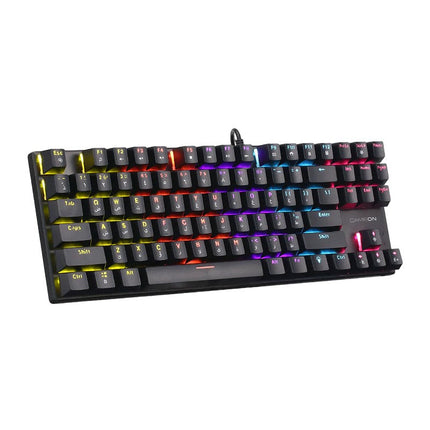 GAMEON KENORA Series GOMK87-RS 80% RGB Mechanical Wired Gaming Keyboard, Red Switch - English/Arabic